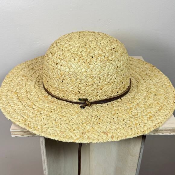 NWOT SCALA Wide Brim Toyo Straw Sun Hat - Facesaver Style Travel, Packable Beach PB 5-Inch Brim Toyo Straw Sun Hat – Village Hat Shop main image 3